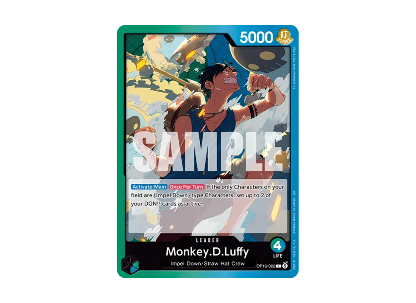Monkey.D.Luffy L [OP16-022] [EN] (Booster Pack "THE TIME OF BATTLE")