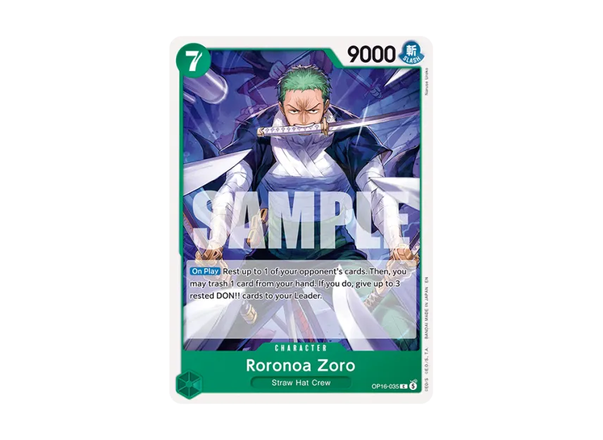 Roronoa Zoro C [OP16-035] [EN] (Booster Pack "THE TIME OF BATTLE")