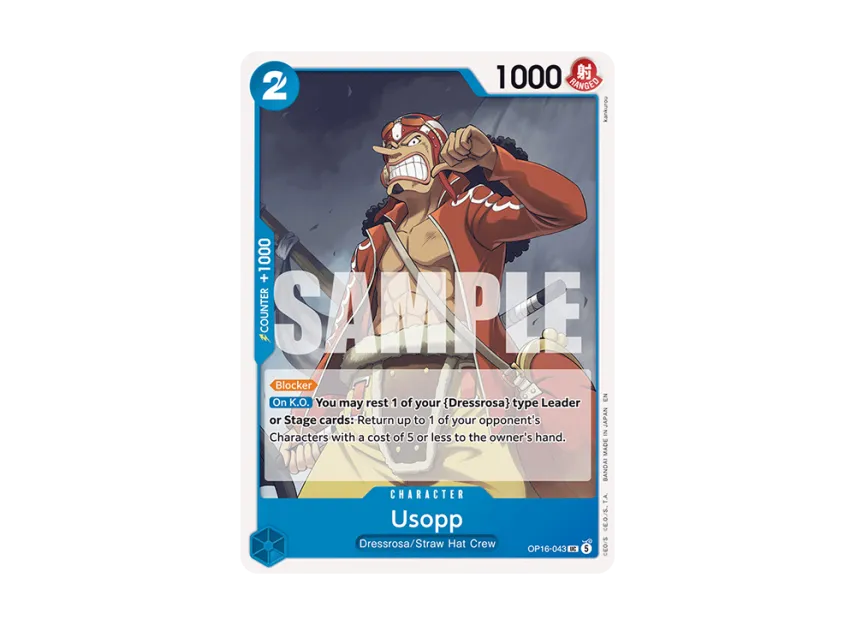 Usopp UC [OP16-043] [EN] (Booster Pack "THE TIME OF BATTLE")