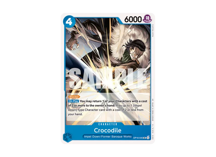 Crocodile UC [OP16-045] [EN] (Booster Pack "THE TIME OF BATTLE")
