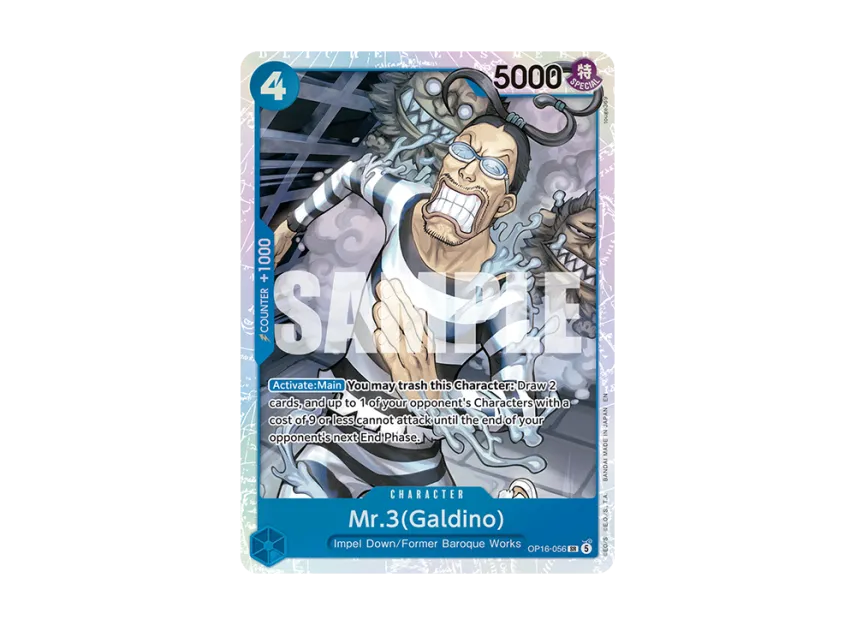 Mr.3(Galdino) SR [OP16-056] [EN] (Booster Pack "THE TIME OF BATTLE")