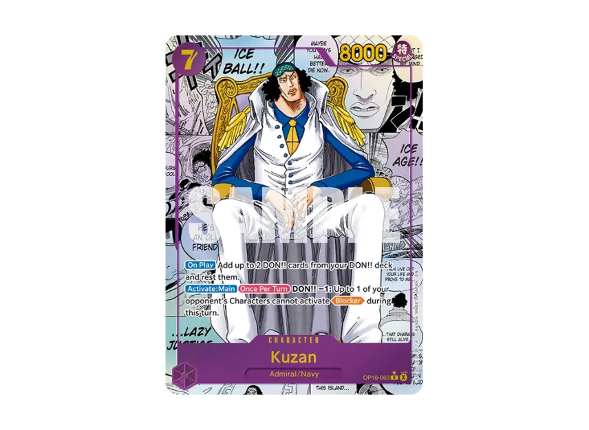 Kuzan R-SP : Manga Alt Art [OP16-063] [EN] (Booster Pack "THE TIME OF BATTLE")
