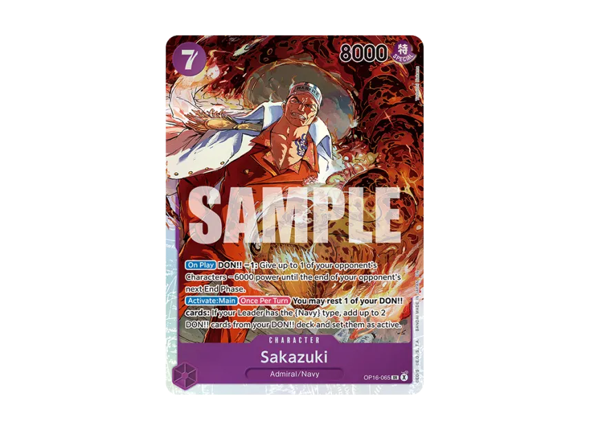 Sakazuki SR [OP16-065] [EN] (Booster Pack "THE TIME OF BATTLE")