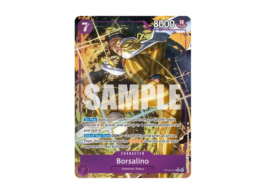 Borsalino R-P [OP16-073] [EN] (Booster Pack "THE TIME OF BATTLE")