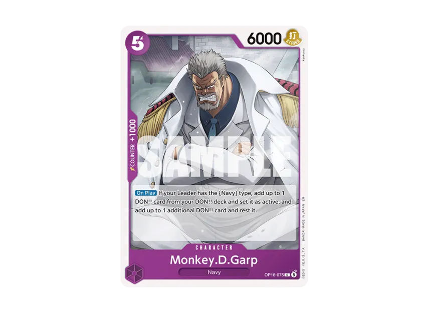 Monkey.D.Garp C [OP16-075] [EN] (Booster Pack "THE TIME OF BATTLE")