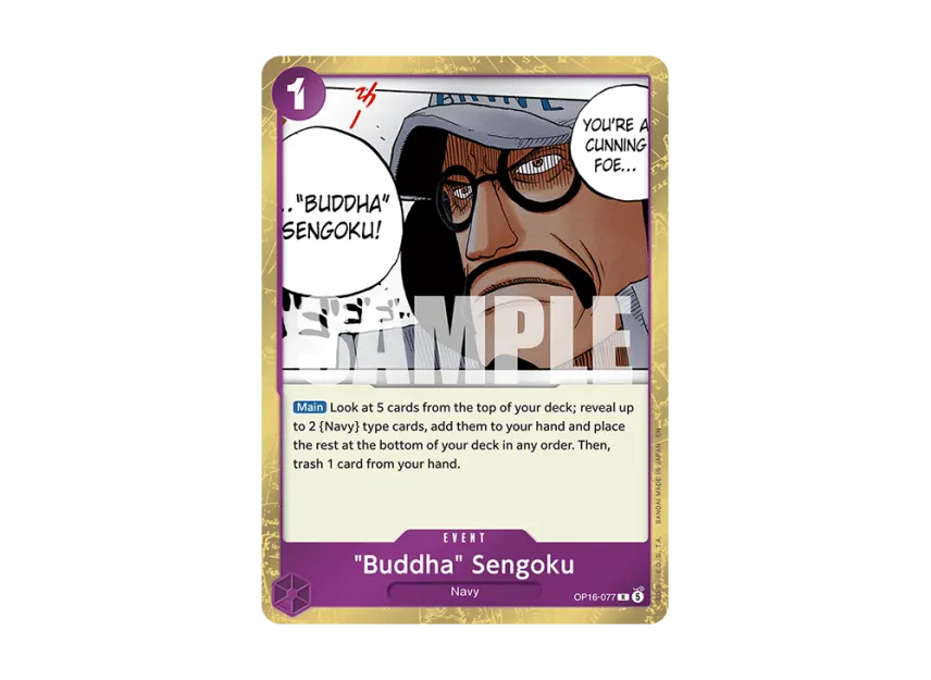 "Buddha" Sengoku R [OP16-077] [EN] (Booster Pack "THE TIME OF BATTLE")
