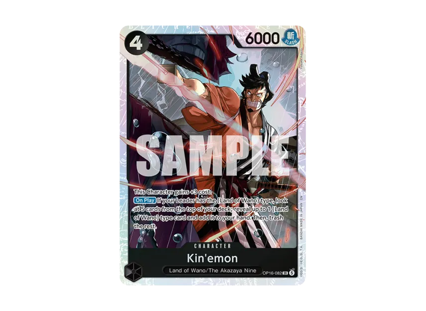 Kin'emon SR [OP16-082] [EN] (Booster Pack "THE TIME OF BATTLE")