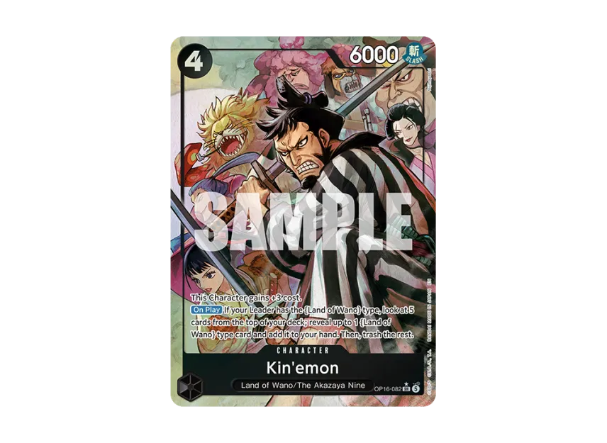 Kin'emon SR-P [OP16-082] [EN] (Booster Pack "THE TIME OF BATTLE")