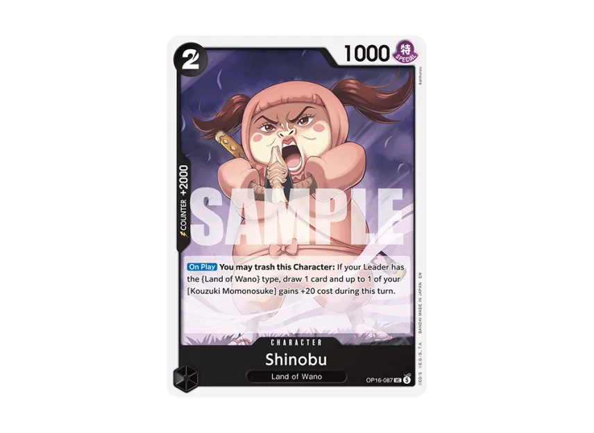 Shinobu UC [OP16-087] [EN] (Booster Pack "THE TIME OF BATTLE")