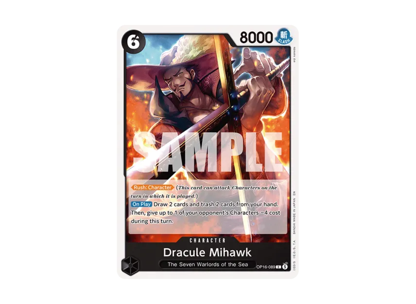 Dracule Mihawk C [OP16-089] [EN] (Booster Pack "THE TIME OF BATTLE")