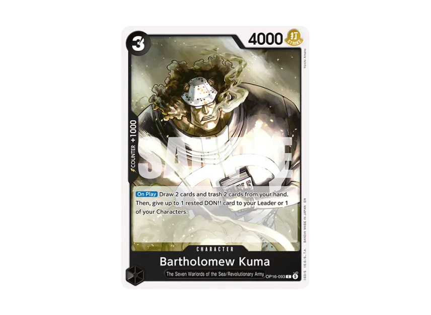 Bartholomew Kuma C [OP16-093] [EN] (Booster Pack "THE TIME OF BATTLE")