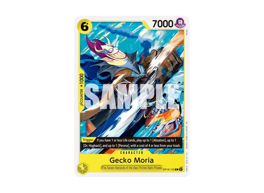 Gecko Moria C [OP16-105] [EN] (Booster Pack "THE TIME OF BATTLE")