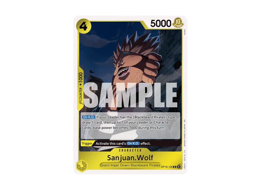 Sanjuan.Wolf R [OP16-106] [EN] (Booster Pack "THE TIME OF BATTLE")