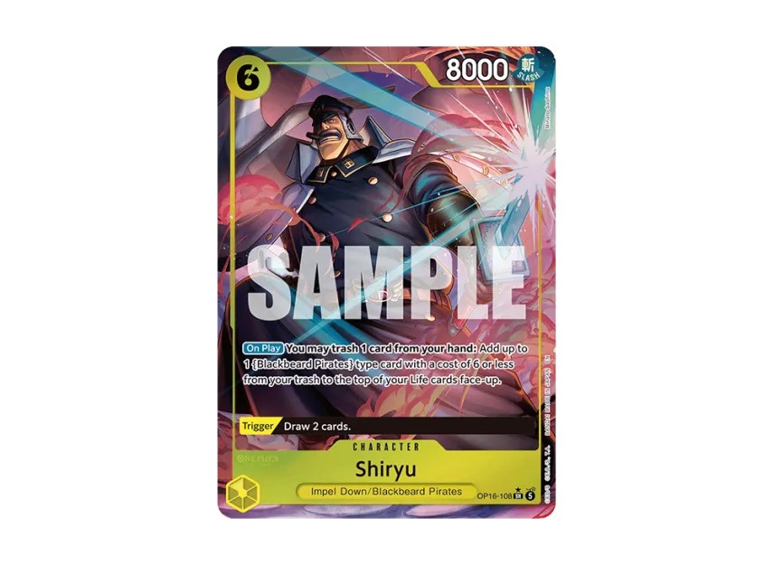 Shiryu SR-P [OP16-108] [EN] (Booster Pack "THE TIME OF BATTLE")
