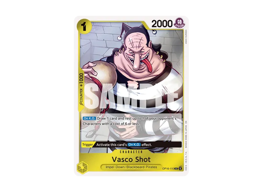 Vasco Shot R [OP16-110] [EN] (Booster Pack "THE TIME OF BATTLE")