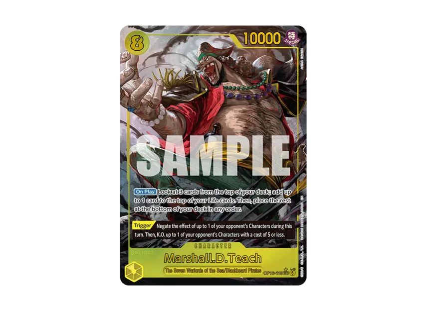 Marshall.D.Teach SEC-P [OP16-119] [EN] (Booster Pack "THE TIME OF BATTLE")