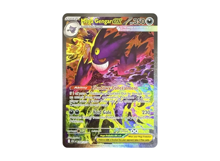 Mega Gengar ex SIR [ASC 284/217] [EN] (Mega Evolution "Ascended Heroes")