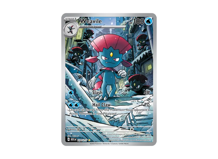 Weavile IR [ASC 228/217] [EN] (Mega Evolution "Ascended Heroes")