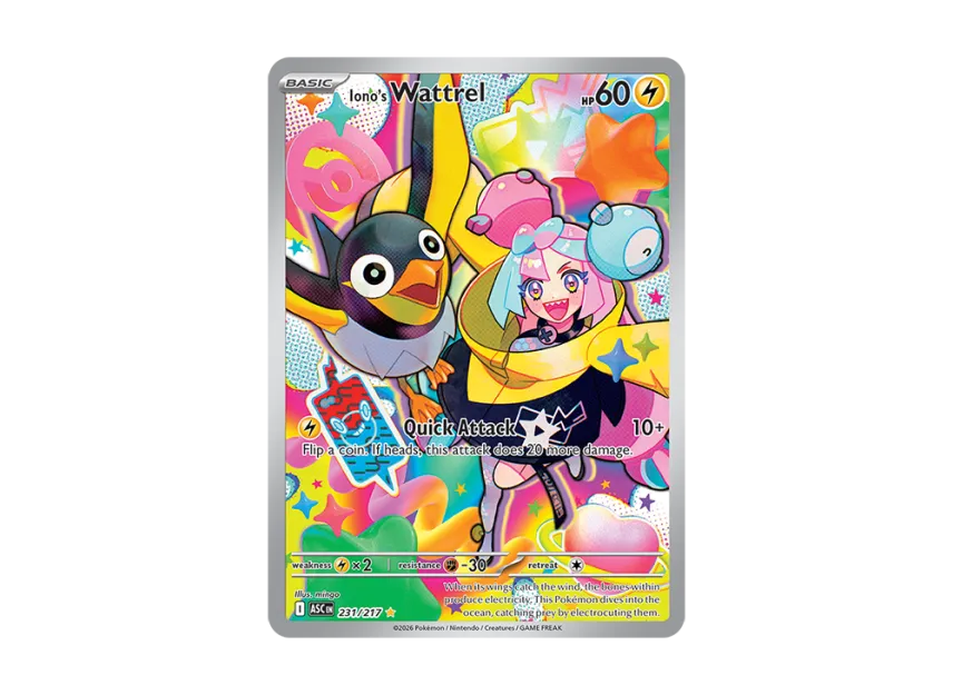 Iono's Wattrel IR [ASC 231/217] [EN] (Mega Evolution "Ascended Heroes")