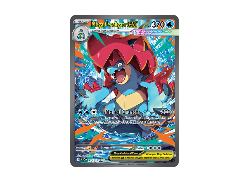 Mega Feraligatr ex SIR [ASC 274/217] [EN] (Mega Evolution "Ascended Heroes")