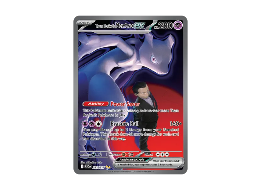 Team Rocket's Mewtwo ex SIR [ASC 281/217] [EN] (Mega Evolution "Ascended Heroes")