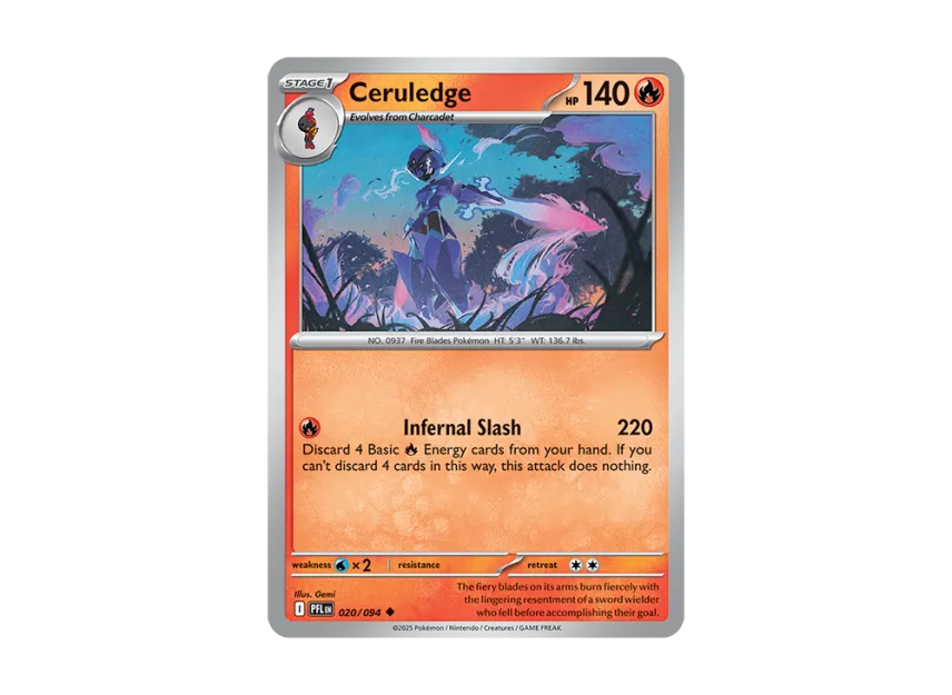 Ceruledge U [PFL 020/094] [EN] (Mega Evolution "Phantasmal Flames")