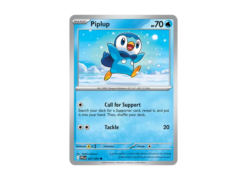 Piplup C [PFL 027/094] [EN] (Mega Evolution "Phantasmal Flames")
