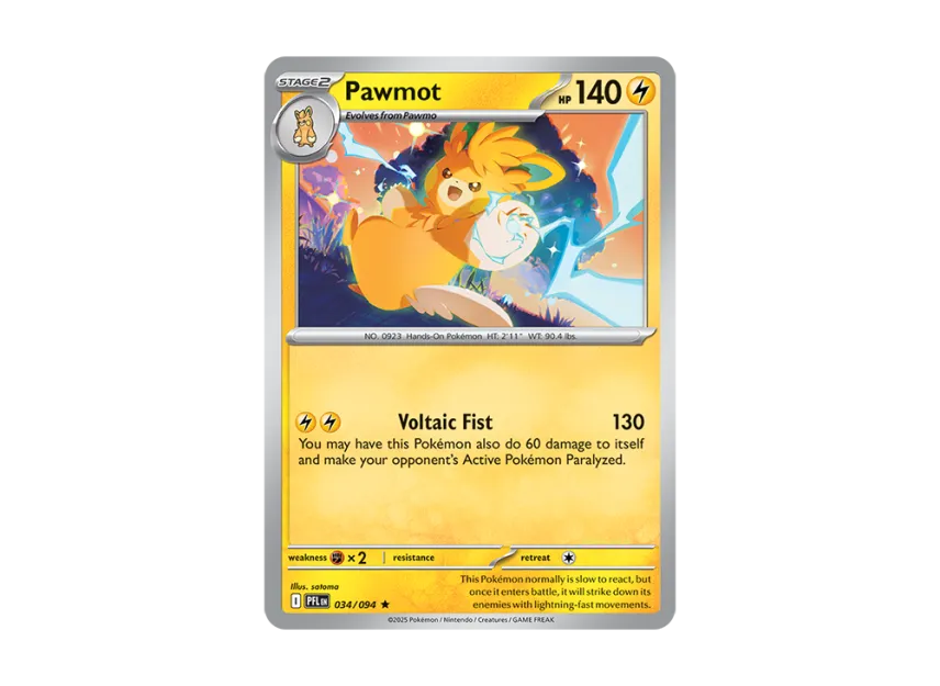 Pawmot R [PFL 034/094] [EN] (Mega Evolution "Phantasmal Flames")