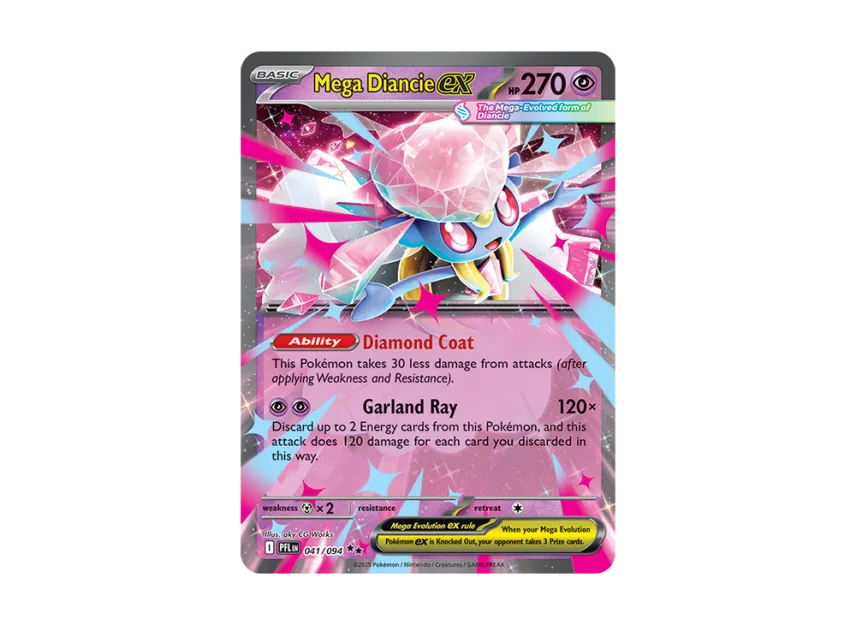 Mega Diancie ex RR [PFL 041/094] [EN] (Mega Evolution "Phantasmal Flames")