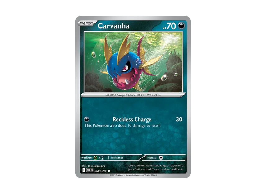 Carvanha C [PFL 060/094] [EN] (Mega Evolution "Phantasmal Flames")