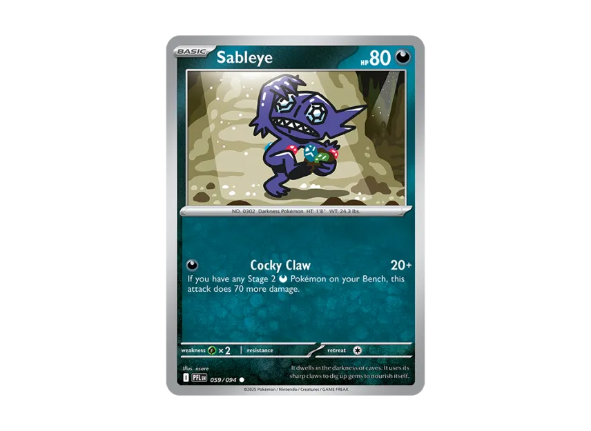 Sableye C [PFL 059/094] [EN] (Mega Evolution "Phantasmal Flames")