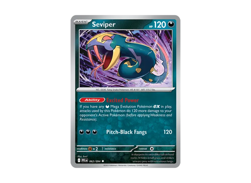 Seviper U [PFL 062/094] [EN] (Mega Evolution "Phantasmal Flames")