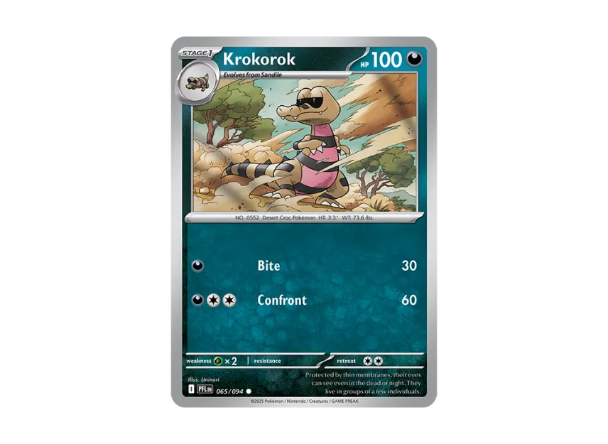 Krokorok C [PFL 065/094] [EN] (Mega Evolution "Phantasmal Flames")