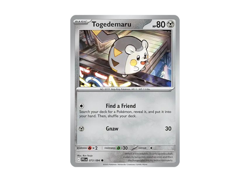 Togedemaru C [PFL 073/094] [EN] (Mega Evolution "Phantasmal Flames")