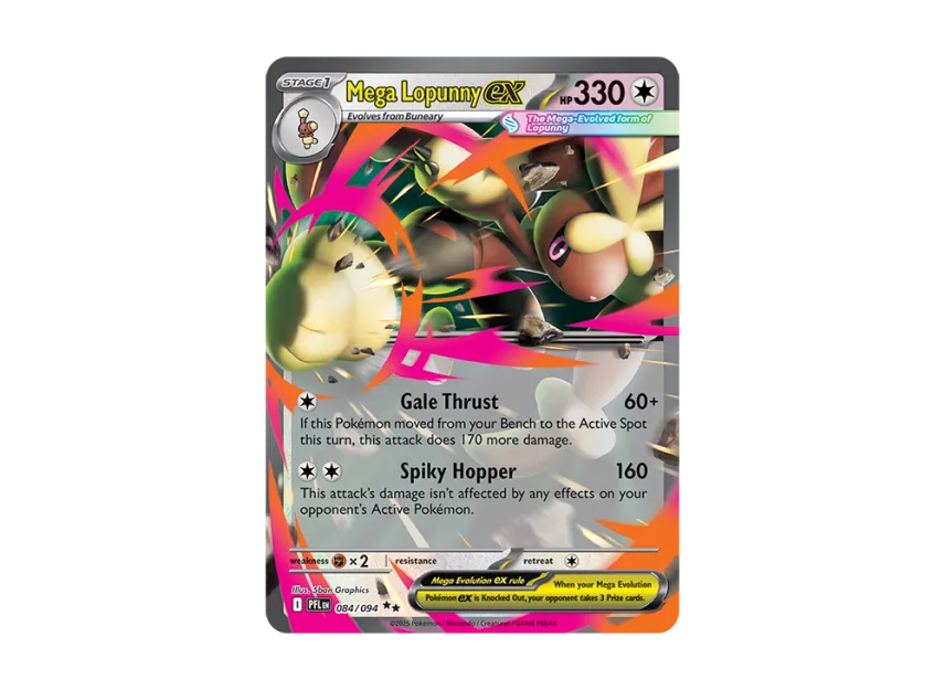 Mega Lopunny ex RR [PFL 084/094] [EN] (Mega Evolution "Phantasmal Flames")