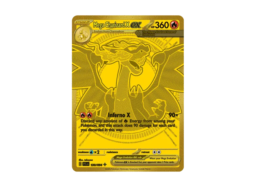 Mega Charizard X ex MHR [PFL 130/094] [EN] (Mega Evolution "Phantasmal Flames")