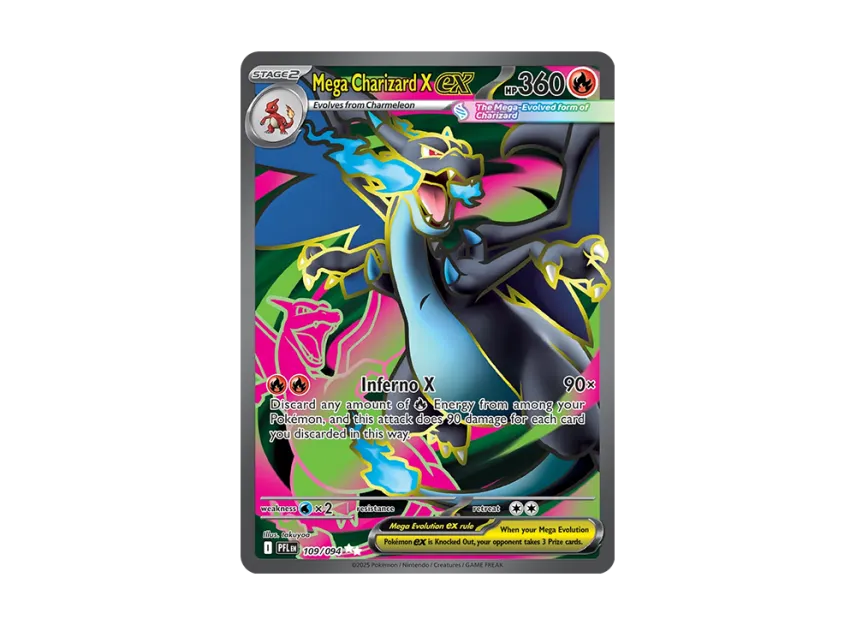 Mega Charizard X ex UR [PFL 109/094] [EN] (Mega Evolution "Phantasmal Flames")