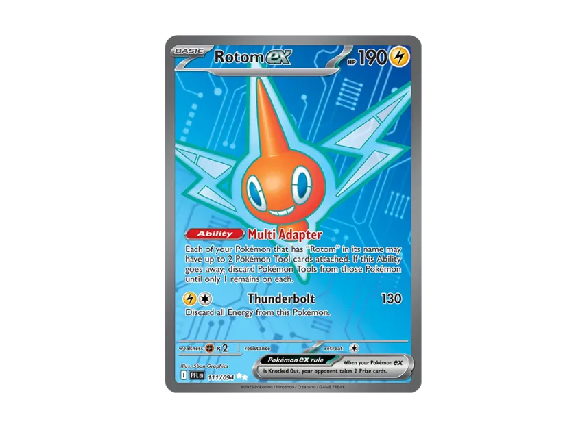Rotom ex UR [PFL 111/094] [EN] (Mega Evolution "Phantasmal Flames")