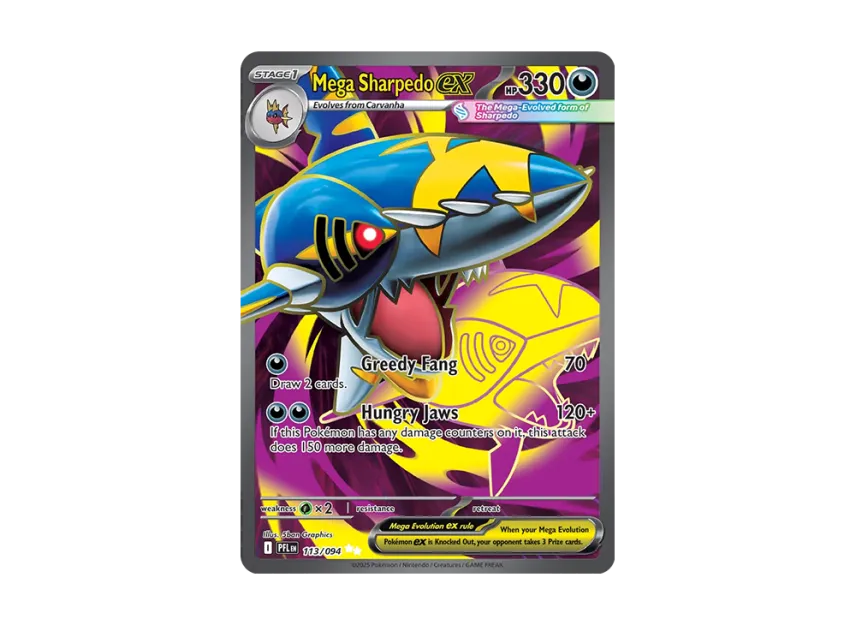 Mega Sharpedo ex UR [PFL 113/094] [EN] (Mega Evolution "Phantasmal Flames")