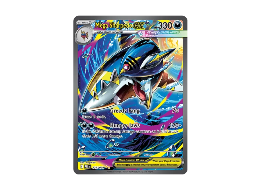 Mega Sharpedo ex SIR [PFL 127/094] [EN] (Mega Evolution "Phantasmal Flames")