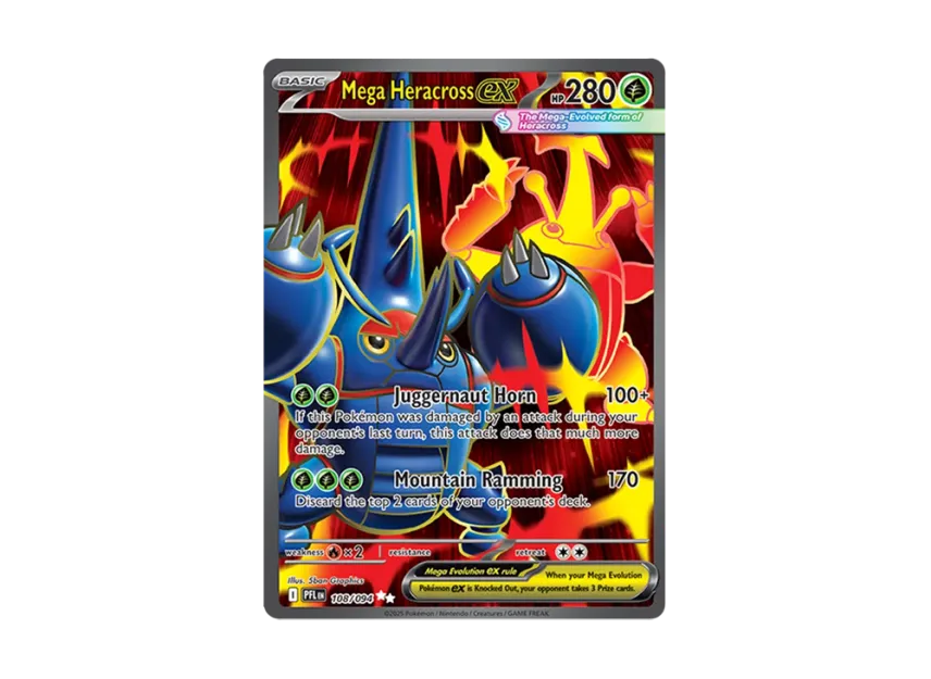 Mega Heracross ex UR [PFL 108/094] [EN] (Mega Evolution "Phantasmal Flames")