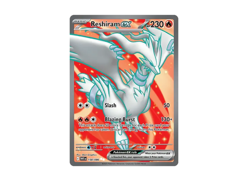 Reshiram ex UR [WHT 158/170] [EN] (Scarlet & Violet "White Flare")
