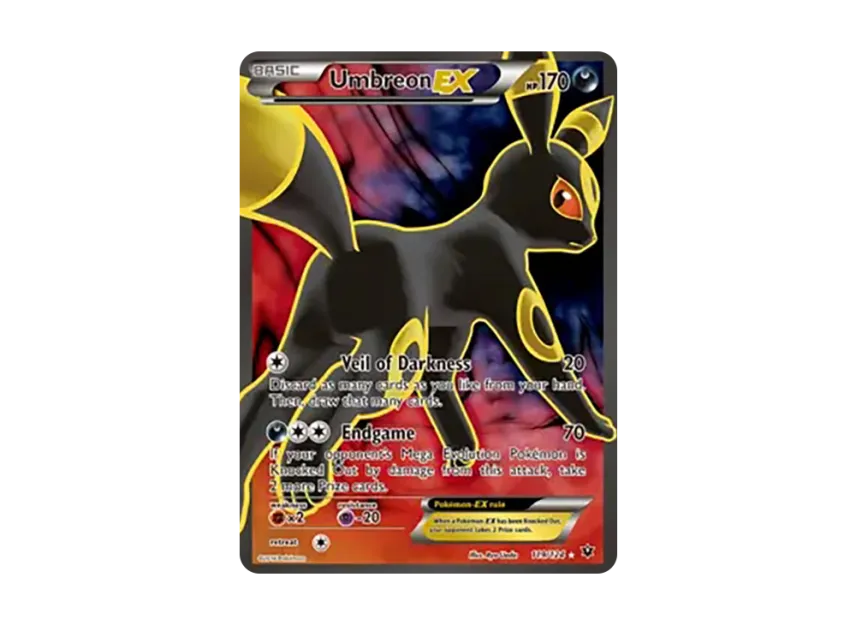 Umbreon EX UR [124-FATES-COLLIDE 119/124] (XY "Fates Collide")