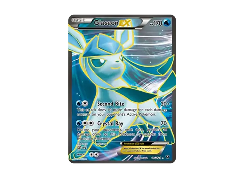 Glaceon EX UR [124-FATES-COLLIDE 116/124] (XY "Fates Collide")