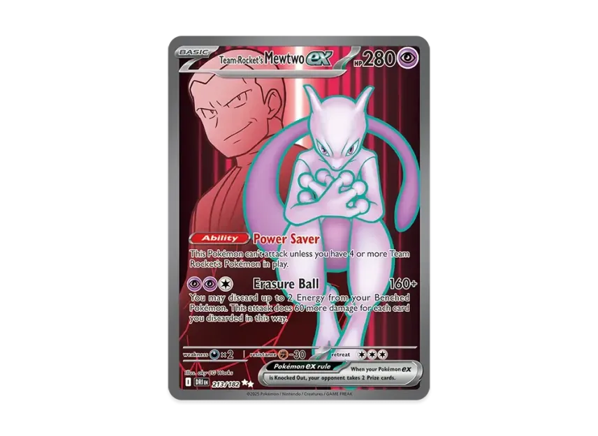 Team Rocket's Mewtwo ex UR [DRI 213/240] [EN] (Scarlet & Violet "Destined Rivals")