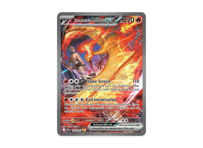 Team Rocket's Moltres ex SIR [DRI 229/240] [EN] (Scarlet & Violet "Destined Rivals")