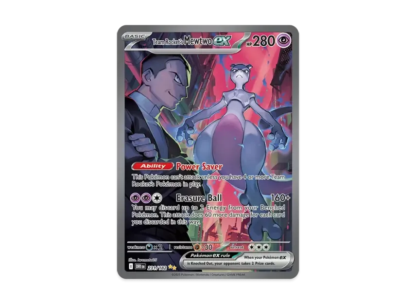 Team Rocket's Mewtwo ex SIR [DRI 231/240] [EN] (Scarlet & Violet "Destined Rivals")