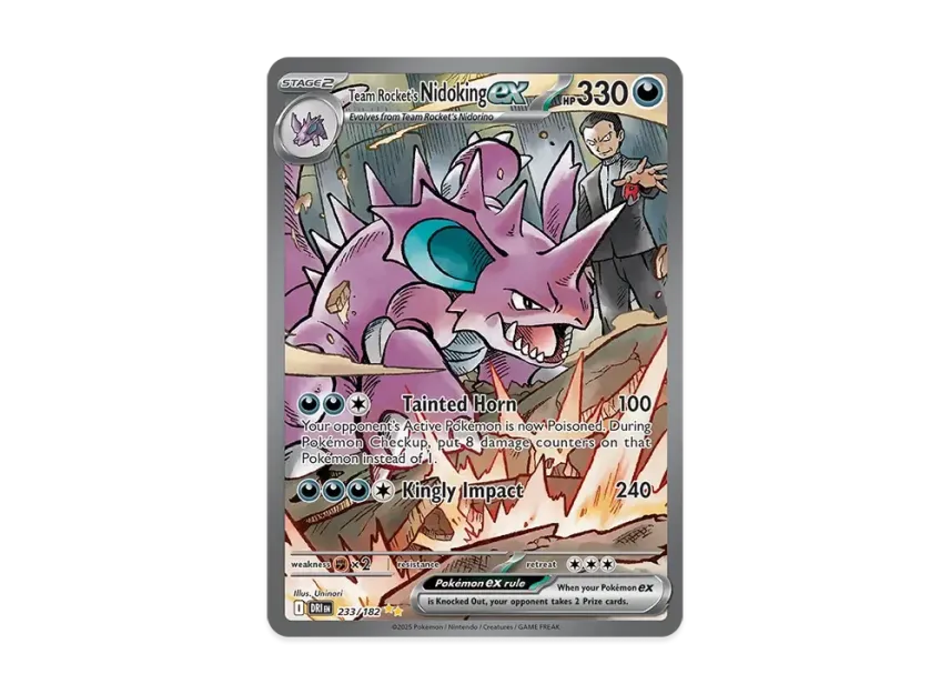 Team Rocket's Nidoking ex SIR [DRI 233/240] [EN] (Scarlet & Violet "Destined Rivals")