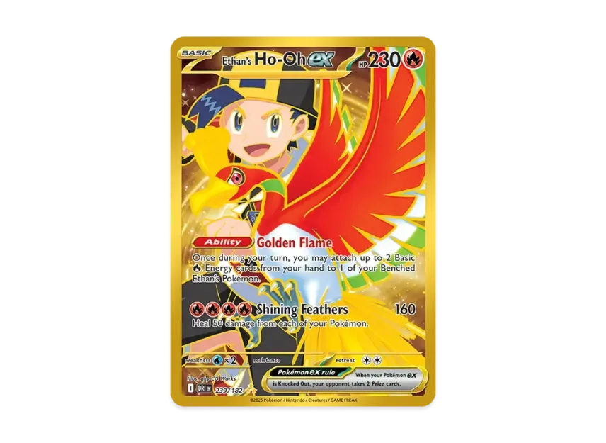 Ethan's Ho-Oh ex HR [DRI 239/240] [EN] (Scarlet & Violet "Destined Rivals")