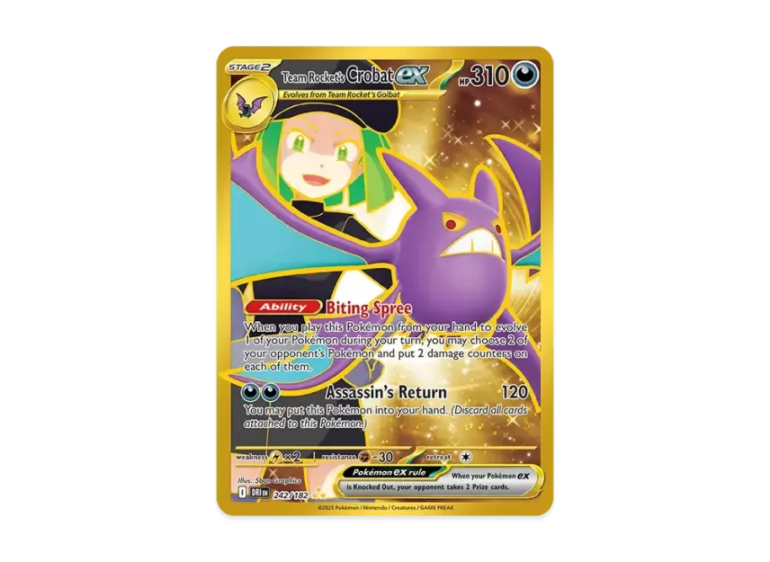 Team Rocket's Crobat ex HR [DRI 242/240] [EN] (Scarlet & Violet "Destined Rivals")